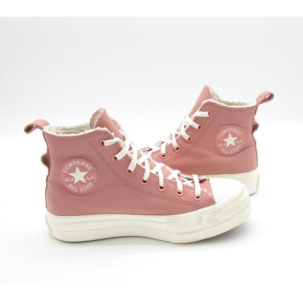 Converse A04256C Chuck Taylor All Star Hi Lift Leather Sneaker Womens US 7.5